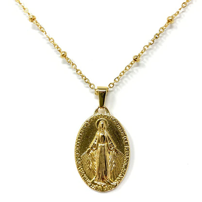 Delicado collar de la Virgen María